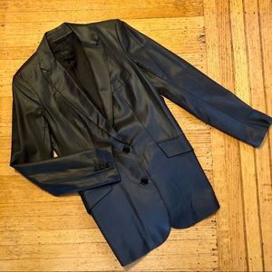 TALULA BABATON CHARCOAL SHEEN FITTED BLAZER